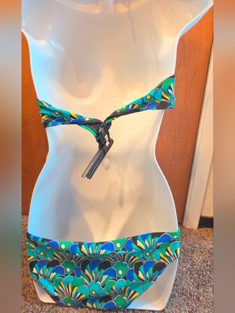 No Boundries NWOT Cut Out Tropical Bikini SzL - Picture 4 of 7